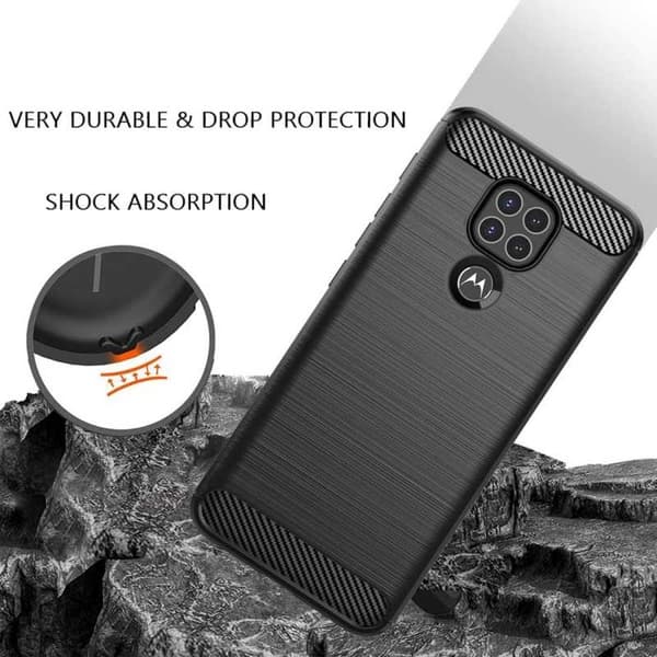 Motorola Moto G9 Play Shockproof Shell SlimCarbon