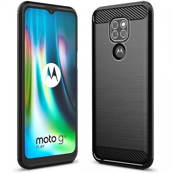 Motorola Moto G9 Play Shockproof Shell SlimCarbon