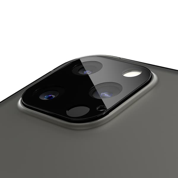 Spigen iPhone 12 Pro Kamerabeskytter Glas.tR Optik 2-pak Sort