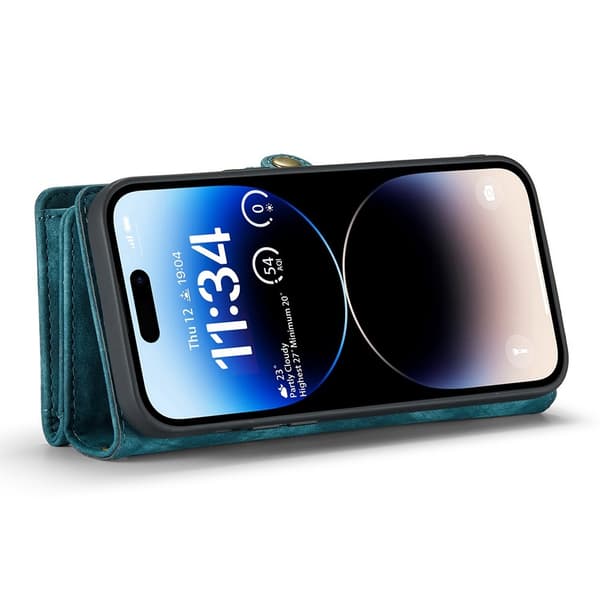 iPhone 12/iPhone 12 Pro Mobilplånbok Löstagbart Cover Grøn
