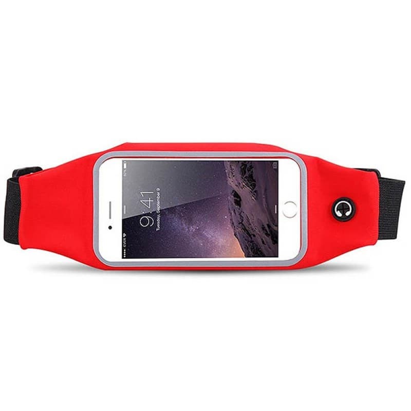 Sportväska Midjeväska Joggingväska : Färg - Röd, Storlek - XL (ca 5,5 tums)