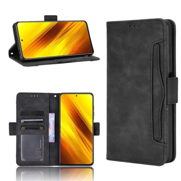 Xiaomi Poco X3 NFC Wallet Case PU-lektioner 6-Union Winston V3
