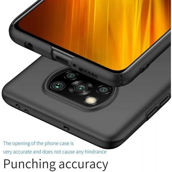 Xiaomi Poco X3 NFC Ultratunt Mattsvart Skal Basic V2