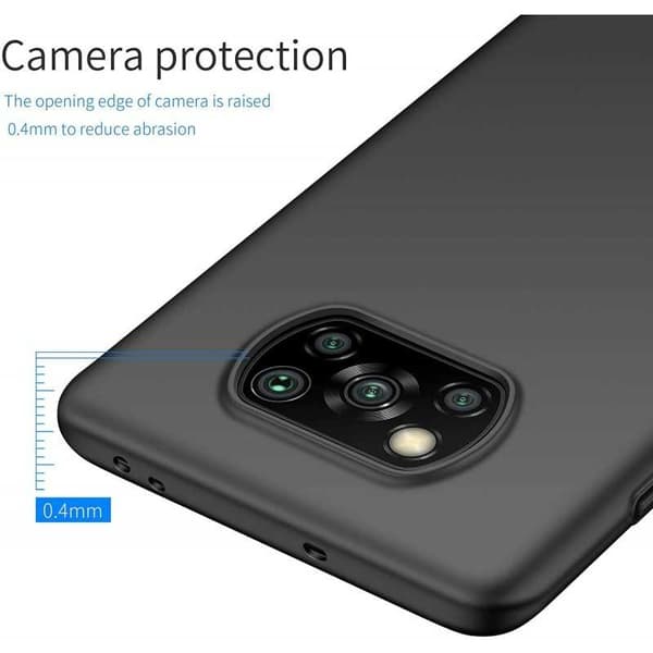 Xiaomi Poco X3 NFC Ultratunt Mattsvart Skal Basic V2