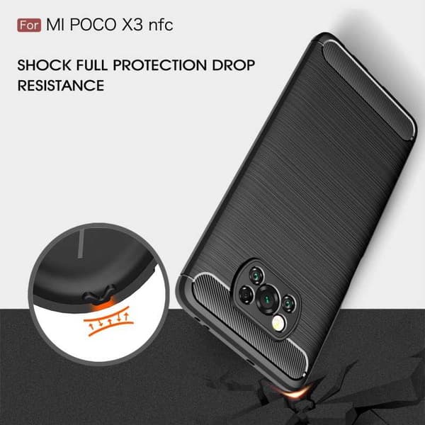 Xiaomi Poco X3 NFC Support Resistent Shell Slimcarbon