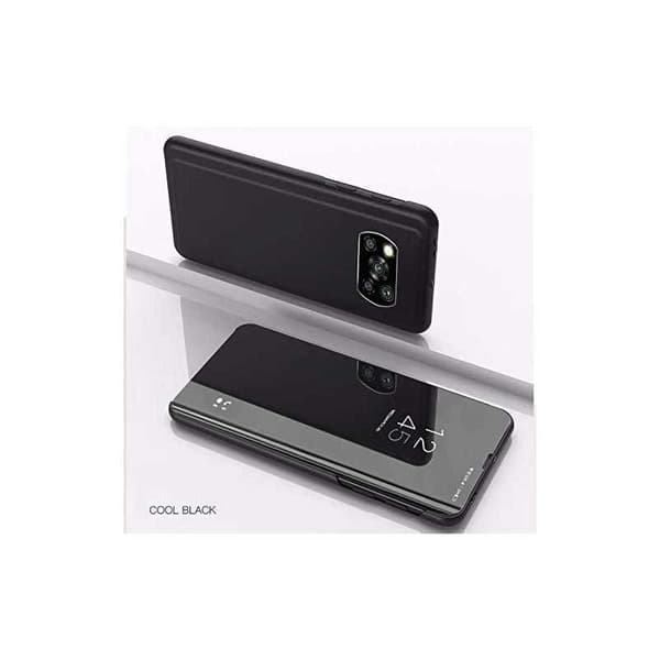Pocophone F1 Smart Flip Taske Clear View Standing V2 Rocket® Sort
