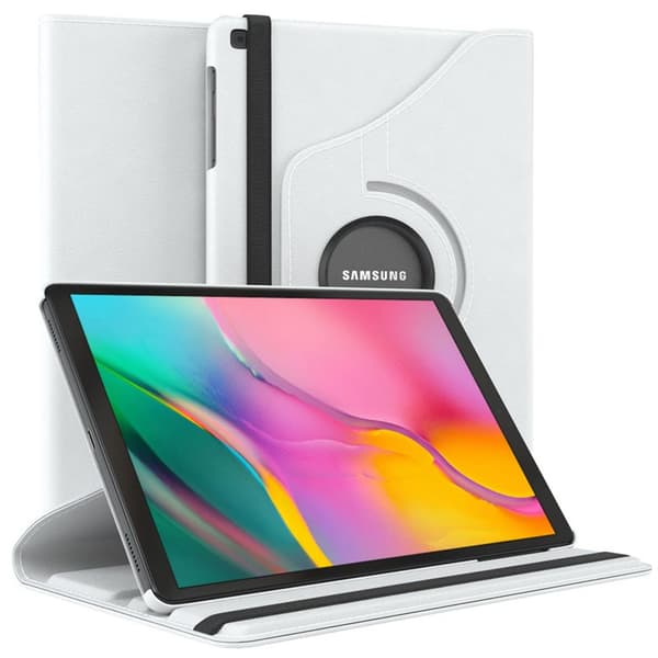 360 drejelig cover Samsung Galaxy Tab A 10.1 2019 : farve - hvid