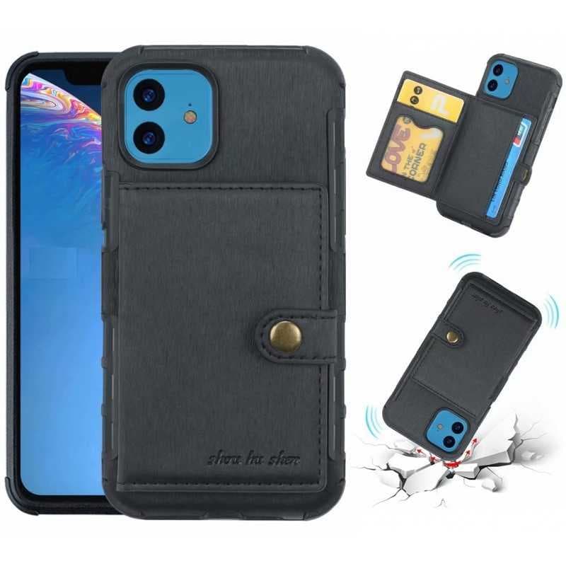 iPhone 12 Mini Stöttåligt Skal med Kortplats 4-FACK Streetwise V3