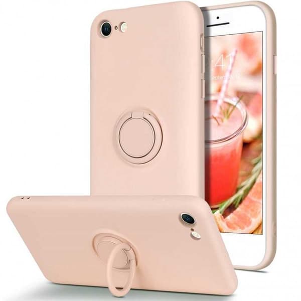 iPhone 7 / 8 / SE (2020) Stöttåligt Skal med Ringhållare CamShield