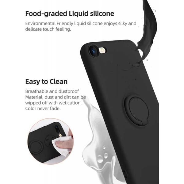 iPhone 7 / 8 / SE (2020) Stöttåligt Skal med Ringhållare CamShield