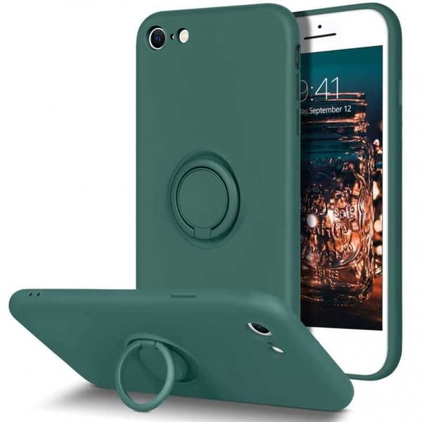 iPhone 7 / 8 / SE (2020) Stöttåligt Skal med Ringhållare CamShield