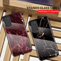 Miniatyrbild 4 av 7: Samsung A21s Marmorskal 9H Härdat Glas Baksida Glassback® V2