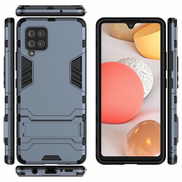 Samsung Galaxy A42 5G Skal Armor Stativfunktion Blå