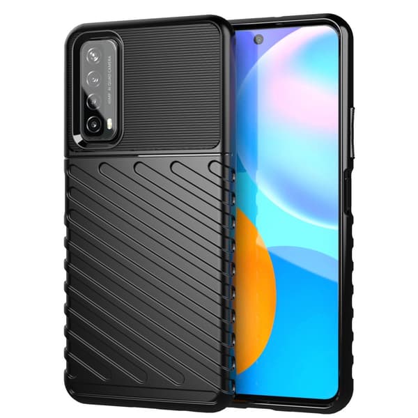 Huawei P Smart 2021 Suojakuori Thunder Series Musta