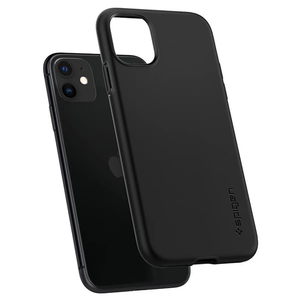 Spigen iPhone 11 Cover Thin Fit Pro Sort