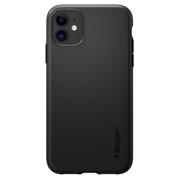 Spigen iPhone 11 Cover Thin Fit Pro Sort