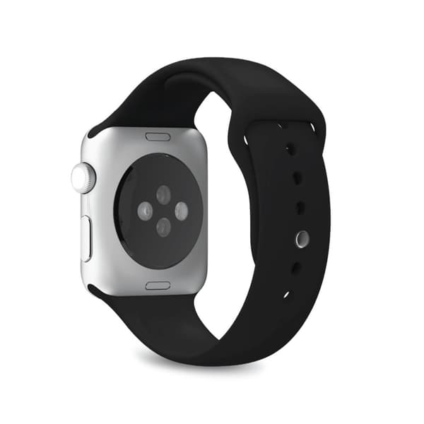 Puro Apple Watch 38/40/41/42mm Ranneke ICON Silicone Band Musta