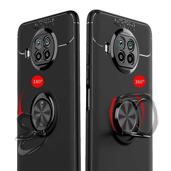 Xiaomi Mi 10T Lite Praktisk Stöttåligt Skal med Ringhållare V3