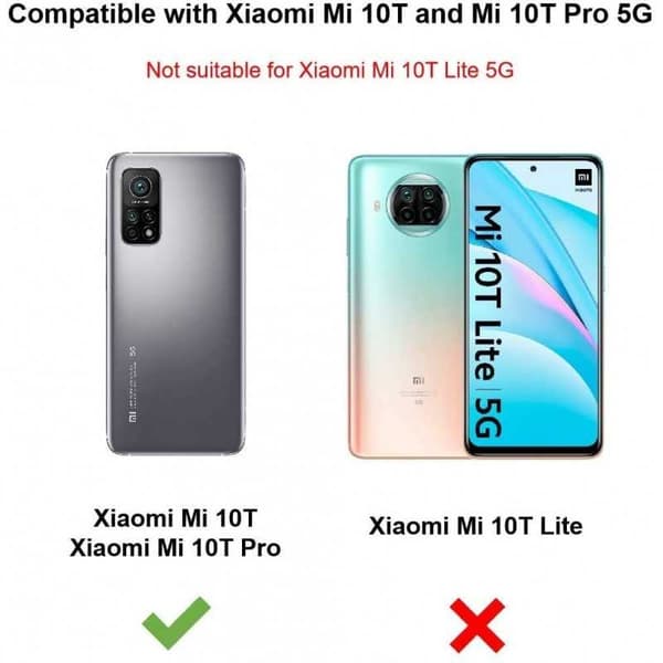 Xiaomi Mi 10T / 10T Pro Gummibelagd Mattsvart Silikon Skal