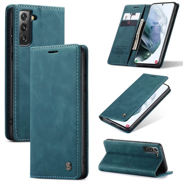 CaseMe Smart FlipCase Samsung Galaxy S21 : Farge - Blå