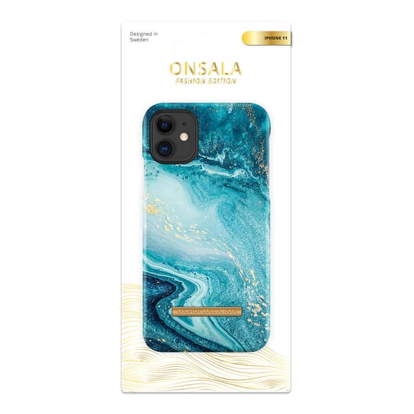 Mobilskal Soft Blue Sea Marble - iPhone 11