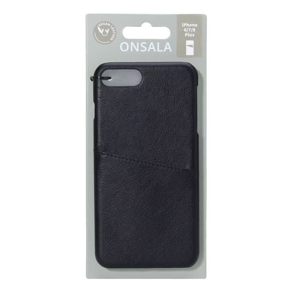 Mobilcover med Kortrum iPhone 6/7/8 Plus Sort