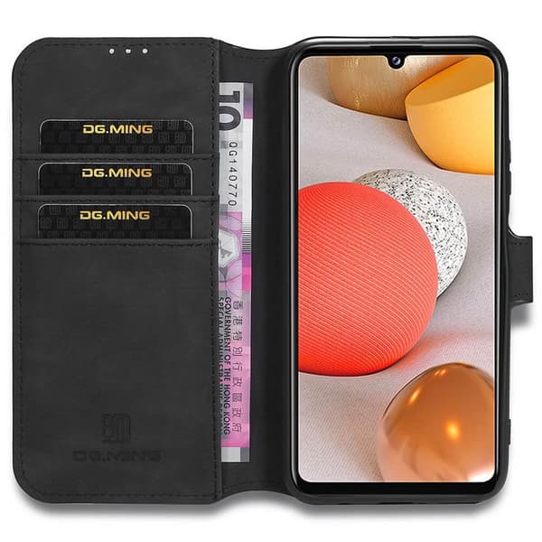 DG-Ming Wallet 3-kort Samsung Galaxy A42 : farve - sort