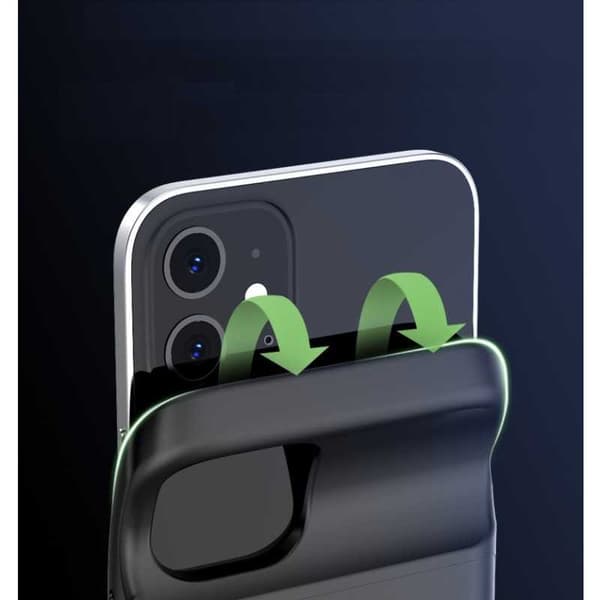 iPhone 12 Mini Stöttåligt Batteriskal Titan V2 4700mAh