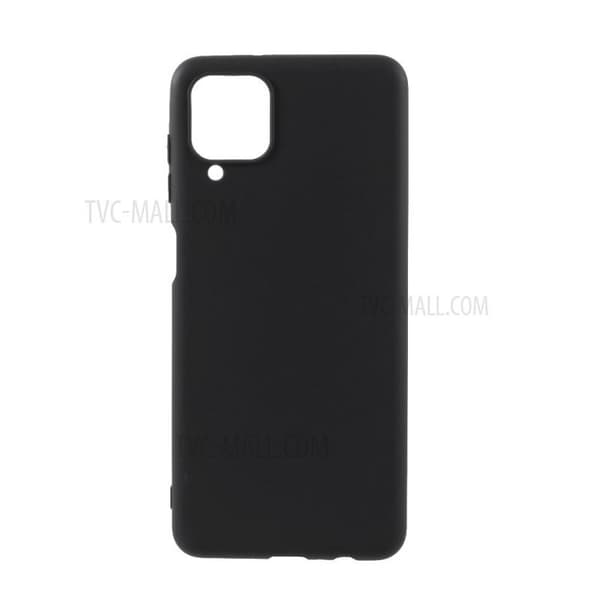 Samsung A12 Ultratyndt gummibelagt mat sort cover Basic® V2