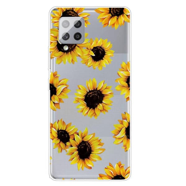 Samsung Galaxy A42 5G Suojakuori Aihe Auringonkukka
