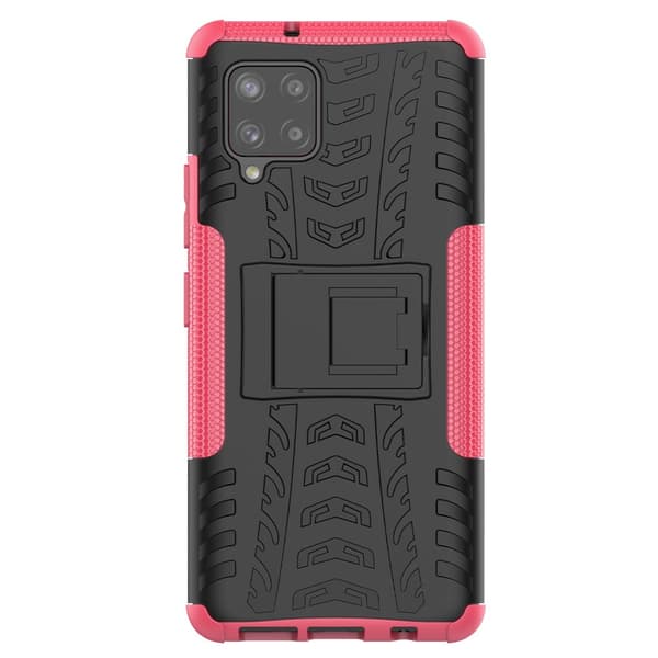 Samsung Galaxy A42 5G Cover Dækmønster Stativfunktion Magenta