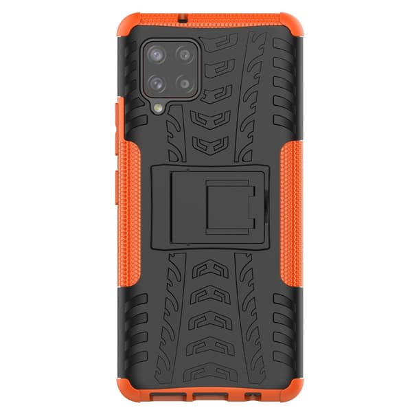 Samsung Galaxy A42 5G Suojakuori Rengaskuvio Telinetoiminto Oranssi