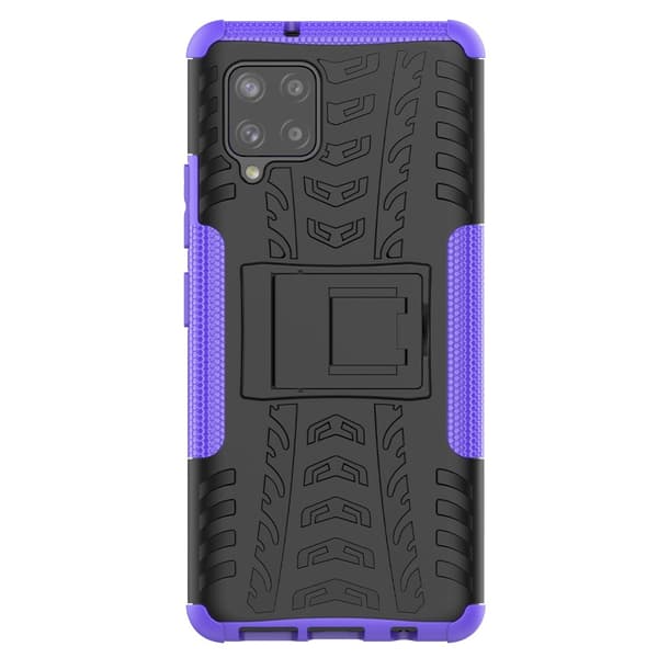 Samsung Galaxy A42 5G Suojakuori Rengaskuvio Telinetoiminto Violetti