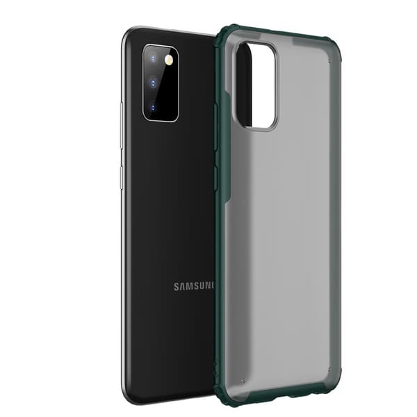 Samsung Galaxy A02s Suojakuori Värillinen Reuna Vihreä