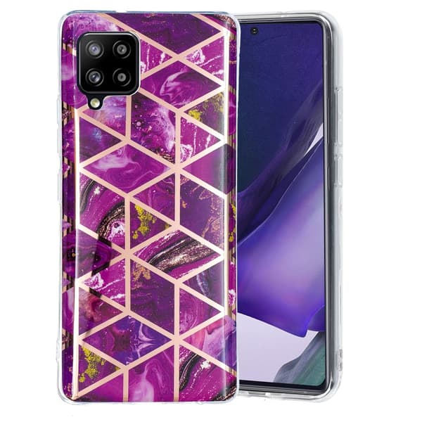 Samsung Galaxy A42 5G Suojakuori Marmori Magenta