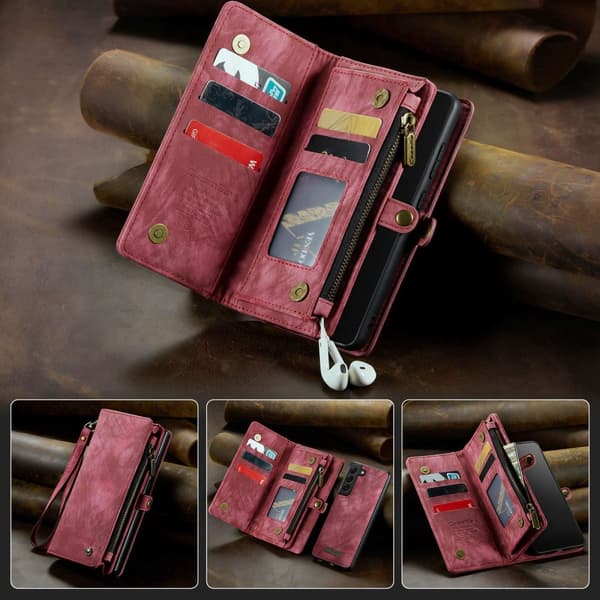 Samsung Galaxy S21 Etui Aftageligt Cover Rød