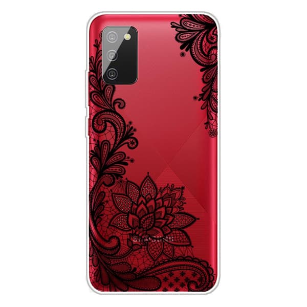 Samsung Galaxy A02s Kuori Aihe Pitsi Kukka