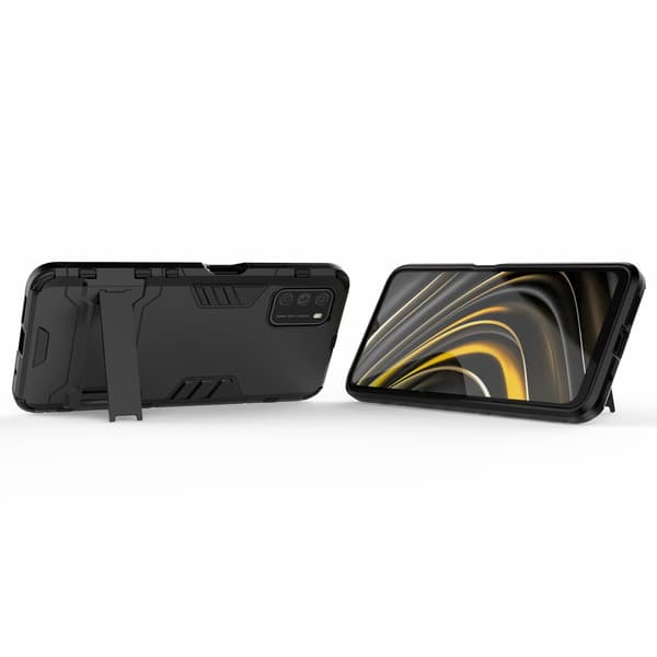 Xiaomi Poco M3 Kuori Armor Telinetoiminto Musta