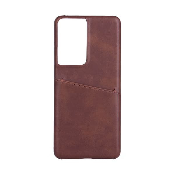 Onsala Samsung Galaxy S21 Ultra Kuori Korttitaskulla Ruskea