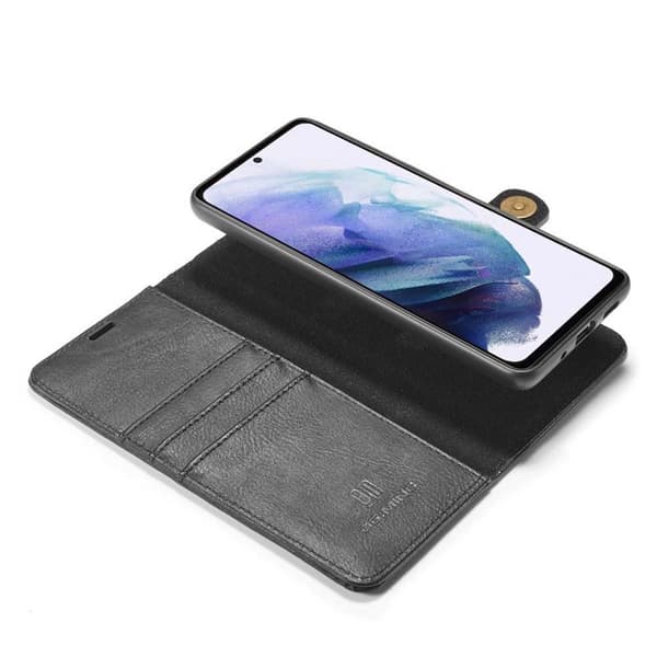 Mobil lommebok DG-Ming 2i1 Samsung Galaxy S21 Plus : Farge - Svart