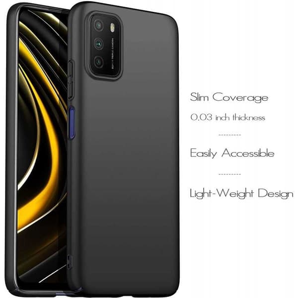 Xiaomi Poco M3 Ultra tyndt mat sort cover Basic V2