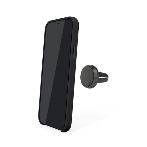 Pipetto iPhone 12 Mini Magnetic Leather Case med Magnethållare Svart