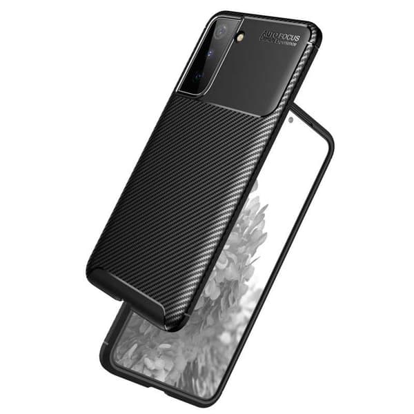 Samsung S21 Iskunkestävä ohut kansi FullCarbon V4