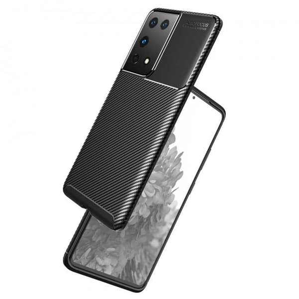 Samsung S21 Ultra Stöttåligt Slimmat Skal FullCarbon V4