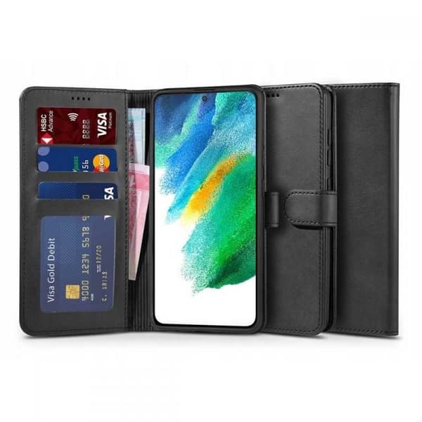 Samsung S21 Plus Plånboksfodral PU-Läder 4-FACK