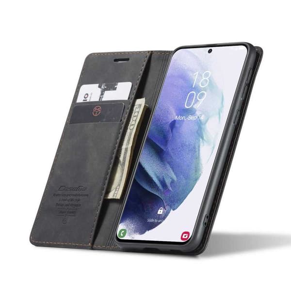 Samsung S21 Exklusivt Elegant Flipfodral CaseMe 3-FACK