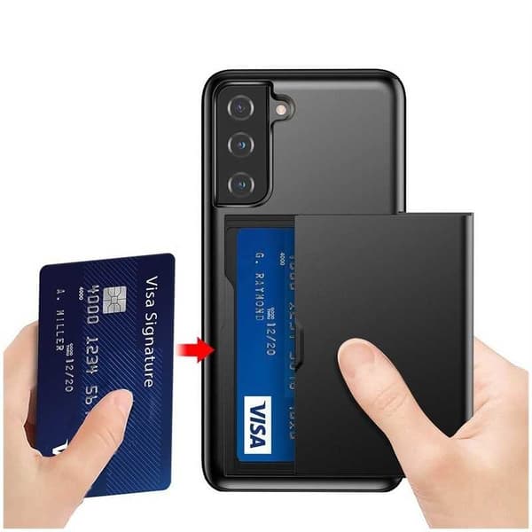 Samsung S21 Plus Stöttåligt Skal Kortfack StreetWise
