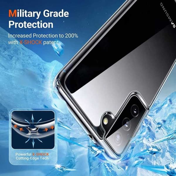 Samsung S21 Plus stødabsorberende silikonecover Enkelt