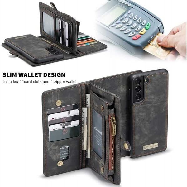 Samsung S21 Plus Plånboksfodral Multi-Slot 13-FACK