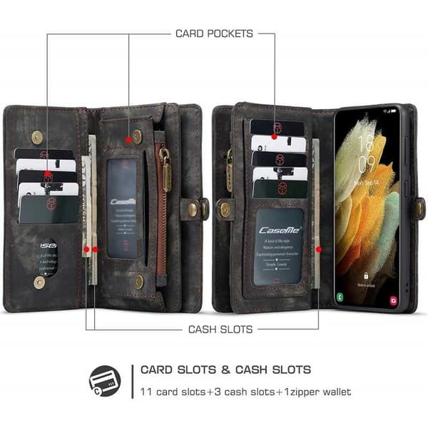 Samsung S21 Plus Plånboksfodral Multi-Slot 13-FACK